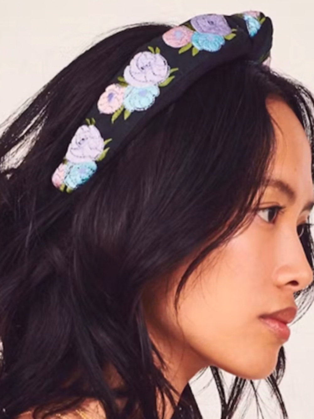 RARE NWOT lele sadoughi x love shack fancy floral headband.